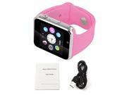 A1 Bluetooth Smart Watch phone GSM SIM Card for Android Samsung S5 S6 Note 4 Note 5 HTC Sony LG and iPhone 5 5S 6 6 Plus Smartphone PINK