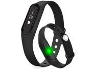 AGPtek C6 Smart Heath and Fitness Tracker Activity Heart Rate Monitoring Smart Wristband Bluetooth 4.0 with Pedometer Call SMS Reminder Sleep Tracking IP65 Wate