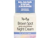 Reviva Labs Brown Spot Skin Lightening Night Cream 42g 1.5oz For All Skin Types
