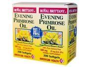 Evening Primrose Oil 500mg Royal Brittany Twin Pack American Health Products 200 200 Softgel