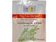 Aura Cacia Aromatherapy Mineral Bath Tea Tree Harvest 2.5 oz Pack of 6