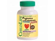 Probiotics Plus Colostrum Chewable 90 Tablets ChildLife Essentials