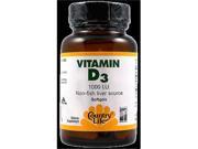 Vitamin D3 1 000 IU Non fish liver source Country Life 100 Softgel