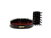 Boar Bristle Large Extra Military Pure Bistle Large Size Hair Bush Dark Ruby