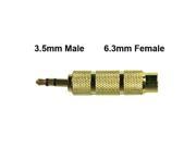 [ZIYA] Stereo 6.35mm Jack to 3.5mm Male Audio Adapter Gold plated