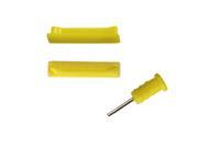 [ZIYA] iPhone 4S 4G Silicone Earphone Jack Connector Dust Cover Cap Colorful series Yellow
