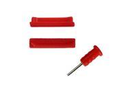 [ZIYA] iPhone 4S 4G Silicone Earphone Jack Connector Dust Cover Cap Colorful series Red