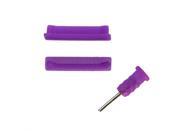 [ZIYA] iPhone 4S 4G Silicone Earphone Jack Connector Dust Cover Cap Colorful series Purple