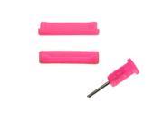 [ZIYA] iPhone 4S 4G Silicone Earphone Jack Connector Dust Cover Cap Colorful series Pink