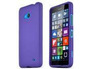 Lumia 640 Case [Purple] Slim Grip Rubberized Matte Finish Hard Polycarbonate Plastic Case Cover for Nokia Lumia 640