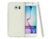 Samsung Galaxy S6 Case [Clear] Slim Flexible Anti shock Crystal Silicone Protective TPU Gel Skin Case Cover