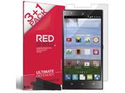 [REDShield] ZTE Lever Z936L Screen Protectors 3 Pack 1 Free Crystal Clear HD Screen protector; Anti Scratch Easy to