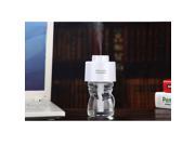 USB Portable ABS Water Bottle Cap Humidifier w Aroma Diffuser [White]