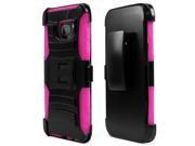 Galaxy S7 Edge Case REDshield [Hot Pink] Heavy Duty Dual Layer Hybrid Holster Case with Kickstand and Locking Belt Swivel Clip for Samsung Galaxy S7 Edge