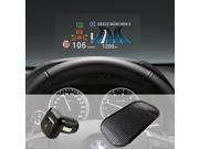 Ultimate Driving Bundle w Head Up Display HUD Reflective Film [Black] Mat