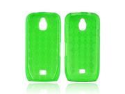 Samsung Exhibit T759 Case [Green] Slim Flexible Anti shock Crystal Silicone Protective TPU Gel Skin Case Cover