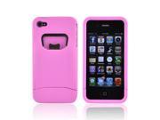 AT T Verizon Apple iPhone 4 iPhone 4S Rubberized Bottle Opener Hard Case Baby Pink