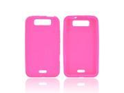 Hot Pink Rubbery Feel Silicone Skin Case Cover For LG Viper 4g LTE LG Connect 4g