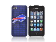 Apple iPhone 4 Case [Blue Buffalo Bills] Slim Protective Crystal Glossy Snap on Hard Polycarbonate Plastic Case Cover