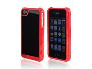 Red Black OEM Trident Apollo Apple Iphone 4 4s Plastic Snap On Cover W Interchangeable Plates Screen Protector