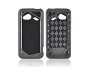 Argyle Black TPU Crystal Silicone Case Cover For HTC Droid Incredible 4g