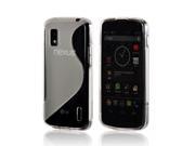 Clear S Design Crystal Silicone Case for LG Google Nexus 4