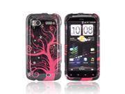 Slim Protective Hard Case for HTC Sensation 4G Hot Pink Tre eon Black