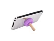 Universal Portable Cell Phone Silicone Suction Plunger Stand Holder Purple