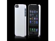 Premium High Impact Resistant Apple iPhone 5 Ultra Slim Rubberized Hard Plastic Snap On Shell Case Cover Snow White