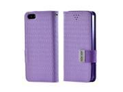 Purple Super Premium Milky Series Faux Leather Wallet Case W ID Slots For Iphone 5