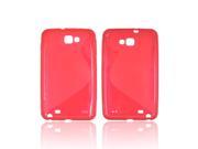 Transparent Red Frost Red S TPU Crystal Silicone Case Cover For Samsung Galaxy Note