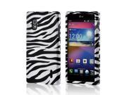 White Black Zebra Hard Case for LG Optimus G AT T