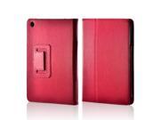 Rose Pink Leather Stand Case w Magnetic Closure for Apple iPad Mini