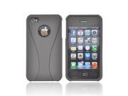 Apple iPhone 4 4S Case [Black] Slim Protective Rubberized Matte Finish Snap on Hard Polycarbonate Plastic Case