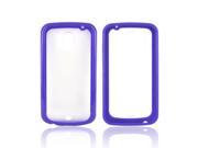 Purple Frost White Hard Back Case Cover W Gummy Border For Samsung Galaxy Nexus