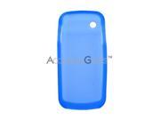T349 Case [Blue] Slim Flexible Anti shock Matte Reinforced Silicone Rubber Protective Skin Case Cover for Samsung
