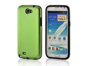 Green Black Aluminum Hard Plastic Case Snap On Cover On Silicone For Samsung Galaxy Note 2