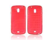 Argyle Red TPU Crystal Rubbery Silicone Case Cover For Samsung Galaxy Nexus