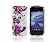 HTC Mytouch 4G Slide Case [Pink Flowers] Slim Protective Crystal Glossy Snap on Hard Polycarbonate Plastic Case Cover