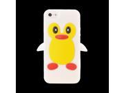 White Penguin Apple Iphone 5 Rubbery Soft Silicone Skin Case