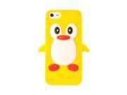 Yellow Penguin Apple Iphone 5 Rubbery Soft Silicone Skin Case