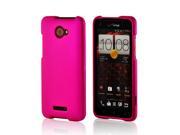 Hot Pink Rubberized Hard Case for HTC Droid DNA