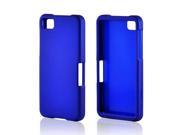Blackberry Z10 Case [Blue] Slim Protective Rubberized Matte Finish Snap on Hard Polycarbonate Plastic Case Cover