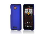 Blue Rubberized Hard Case for HTC Droid DNA