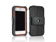 Incase SYSTM Gray Orange Hard Cover On Rubbery Feel Silicone Skin Case Cover W Belt Clip For Apple Iphone 5