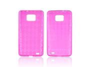 Pink Argyle Hard Crystal TPU Silicone Case Cover For Samsung Galaxy S2 i9100
