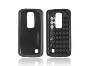 Black Argyle Interior TPU Crystal Gel Silicone Case Cover For LG Nitro HD