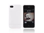 Apple iPhone 4 4S Case [White] Slim Protective Rubberized Matte Finish Snap on Hard Polycarbonate Plastic Case