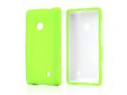 Nokia Lumia 521 Case [Neon Green] Slim Protective Rubberized Matte Finish Snap on Hard Polycarbonate Plastic Case