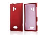 Nokia Lumia 928 Case [Red] Slim Protective Rubberized Matte Finish Snap on Hard Polycarbonate Plastic Case Cover